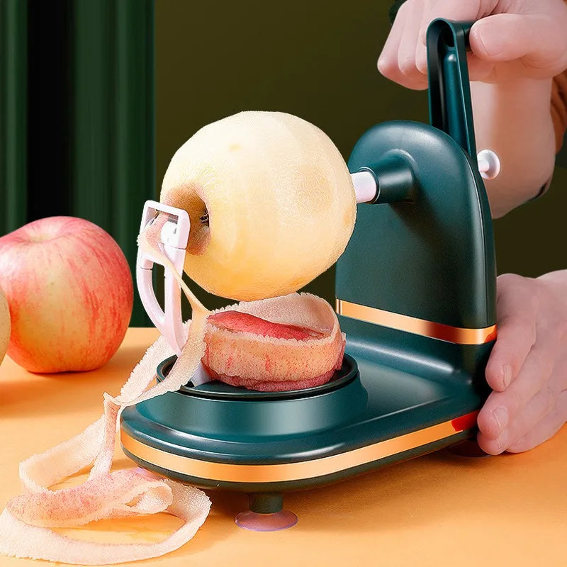 Portable Kitchen Apples Pear Fruit Peeler Remove Core Slicer Hand Crank Rotating Fruit Peeling Tools Suitable for Multiple Sizes