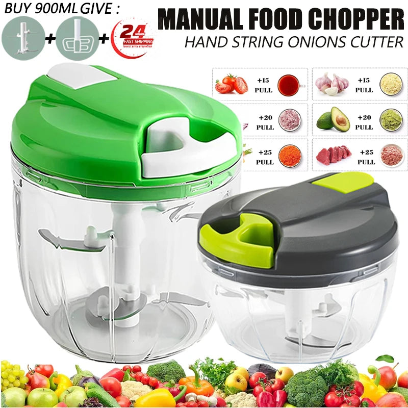 Multi Meat Mincer & Garlic Chopper - Rotate Kitchen Tool